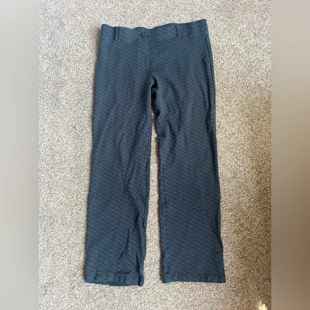 Betabrand Blue Chinos Straight-Leg Pants